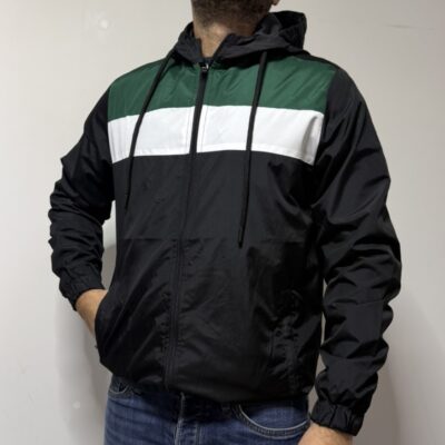 Αντιανεμικό Μπουφάν C-Vento Τρίχρωμο Πράσινο CVT12986-56