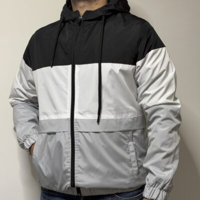 Αντιανεμικό Μπουφάν C-Vento Τρίχρωμο Γκρί CVT12986-53