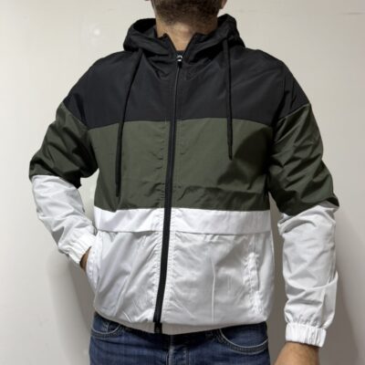 Αντιανεμικό Μπουφάν C-Vento Τρίχρωμο Χακί CVT12986-15