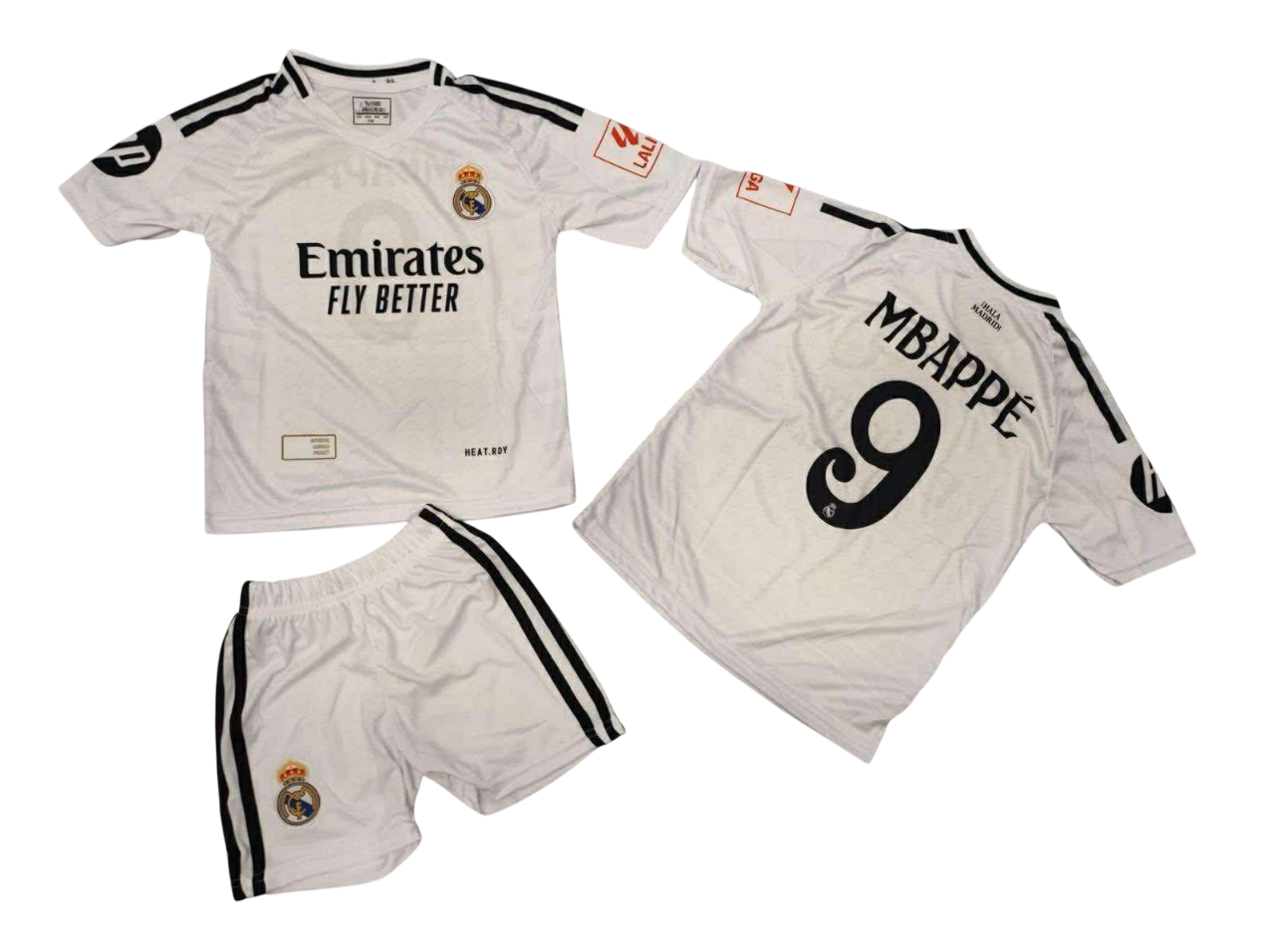 Σετ Παιδική Φανέλα Real με Σορτσάκι Mbappe RL55326M-9 Σετ Παιδική Φανέλα Real με Σορτσάκι Mbappe RL55326M-9