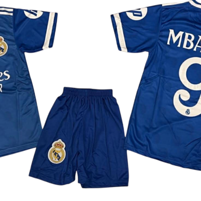 Σετ Παιδική Φανέλα Real με Σορτσάκι Mbappe Μπλε RL55326M-B9