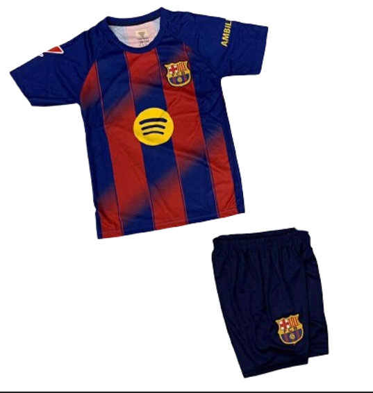 Σετ Παιδική Φανέλα Barcelona με Σορτσάκι Yamal Σετ Παιδική Φανέλα Barcelona με Σορτσάκι Yamal