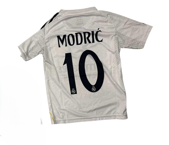 Σετ Παιδική Φανέλα Real με Σορτσάκι Modric Λευκό RL55326M-W10 Σετ Παιδική Φανέλα Real με Σορτσάκι Modric Λευκό RL55326M-W10