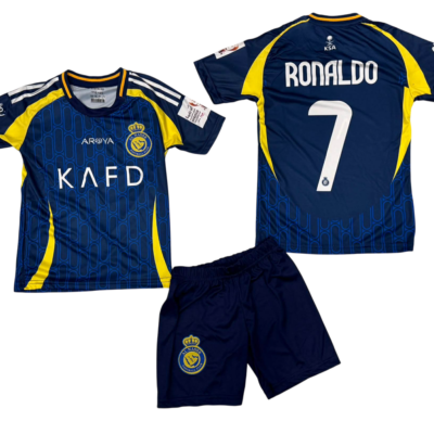 Σετ Παιδική Φανέλα Al Nassr με Σορτσάκι Ronaldo Μπλε NSR4656R7-05