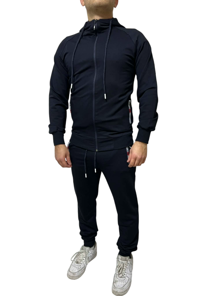 Αθλητικό Σετ Φόρμας Slim Fit Μπλε Σκούρο TomyyGlair TG1999-55