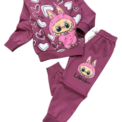 Παιδικό Σετ Φόρμας HeartLabubu Σάπιο Μήλο HLB-72100-18