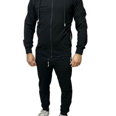 Αθλητικό Σετ Φόρμας Slim Fit Μαύρο TomyyGlair TG9987-02