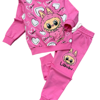 Παιδικό Σετ Φόρμας HeartLabubu Ροζ HLB-72100-14