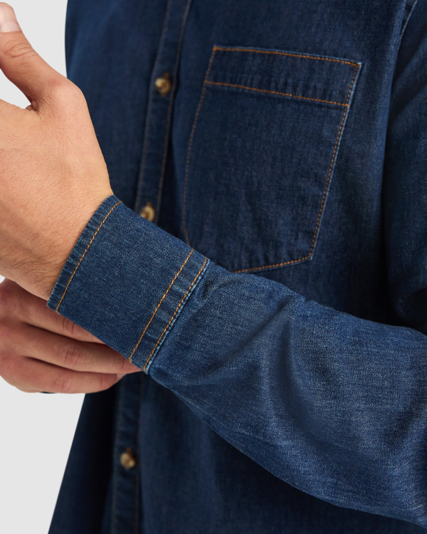 Ανδρικό Μακρυμάνικο Πουκάμισο lujan Roly Blue Jean CM6706-143 Ανδρικό Μακρυμάνικο Πουκάμισο lujan Roly Blue Jean CM6706-143