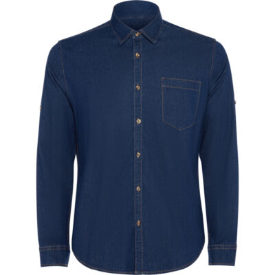 Ανδρικό Μακρυμάνικο Πουκάμισο lujan Roly Blue Jean CM6706-143