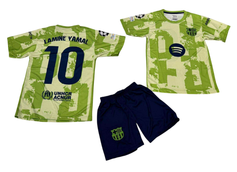 Σετ Παιδική Φανέλα Barcelona με Σορτσάκι Yamal Πράσινο BCL55326Y-10