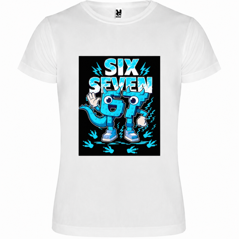 Παιδικό Κοντομάνικο T-Shirt με Στάμπα Six-Seven Λευκό SS12514-01
