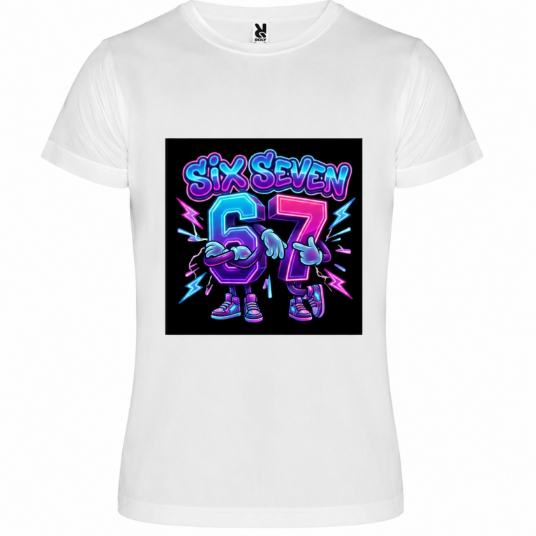 Παιδικό Κοντομάνικο T-Shirt με Στάμπα Six-Seven Λευκό SS12515-01