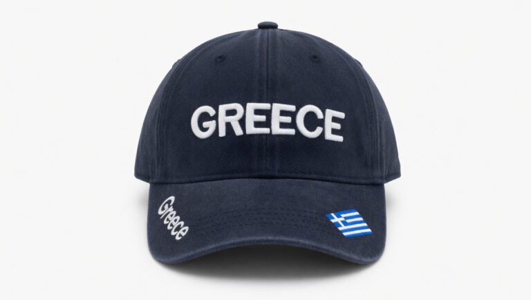 Καπέλο Jockey Μπλε Σκούρο με Ανάγλυφο Σήμα GREECE