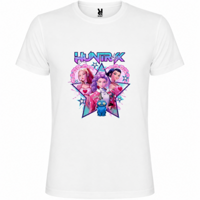 Παιδικό Κοντομάνικο T-Shirt με Στάμπα Kpop Huntrix Λευκό KH12515-01