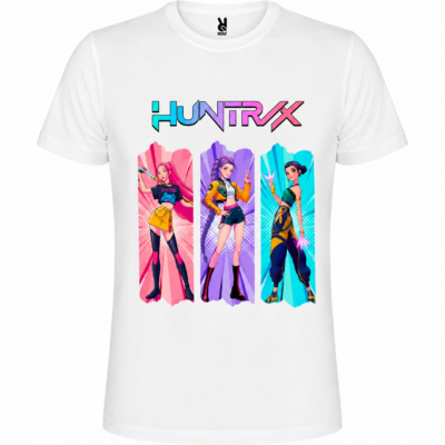 Παιδικό Κοντομάνικο T-Shirt με Στάμπα Kpop Huntrix Λευκό KH12516-01