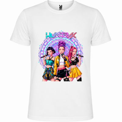 Παιδικό Κοντομάνικο T-Shirt με Στάμπα Kpop Huntrix Λευκό KH12518-01