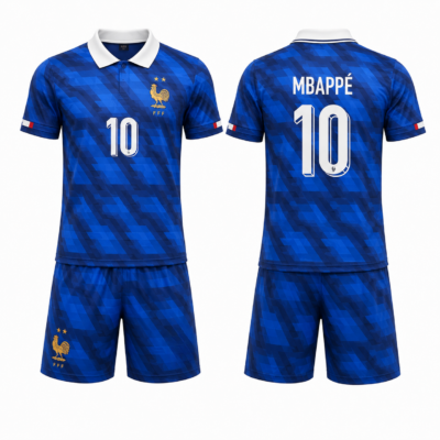 Σετ Παιδική Φανέλα Εθνικής Γαλλίας με Mbappe FR55327-10