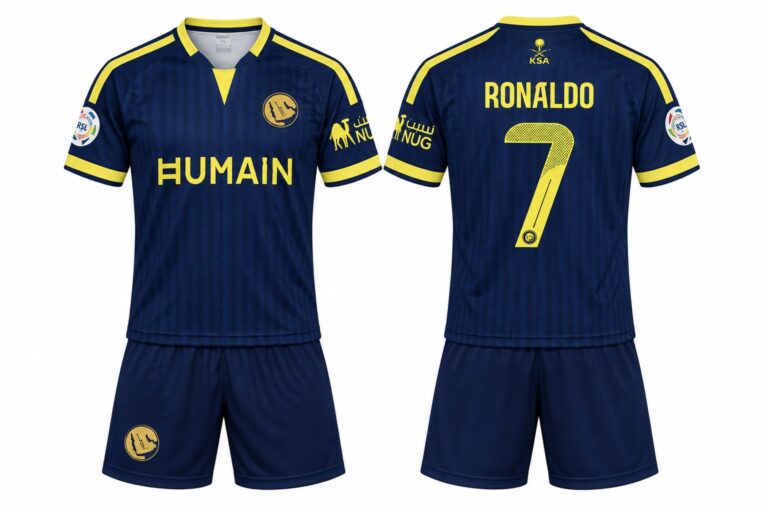 Σετ Παιδική Φανέλα Al Nassr με Σορτσάκι Ronaldo Μπλε Σκούρο ANSR4656-B07