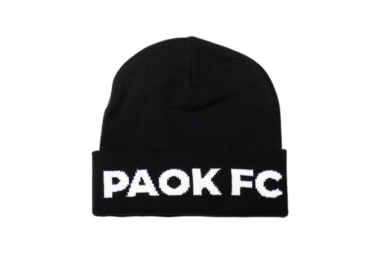 Σκούφος με Φούντα PAOK FC Μαύρο PKB04